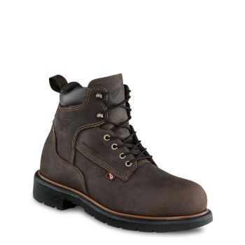 Red Wing DynaForce® 6-inch Insulated Waterproof Safety Toe Veiligheidsschoenen Heren Chocola - 4404